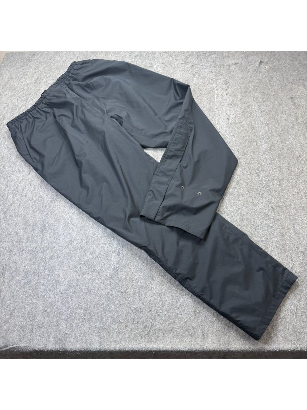 FootJoy DryJoys Golf Rain Pants Men XL Black Lined Waterproof Ankle Zip 33"